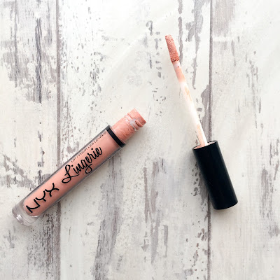 Review on Nyx Cosmetics Lip Lingerie in Baby Doll. A nude matte lipstick.