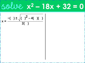 Quadratic Formula warm ups