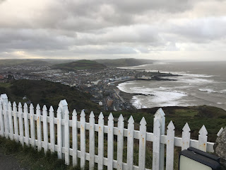 Top of the hill looking into town