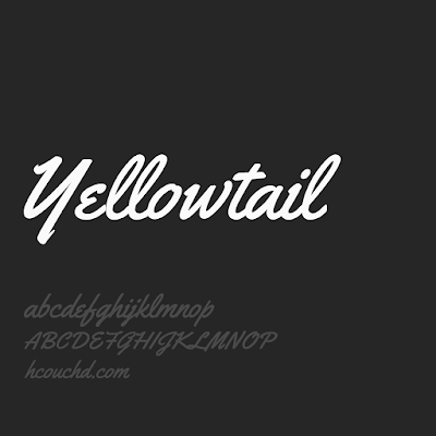  تحميل خط Yellowtail { خطوط } 