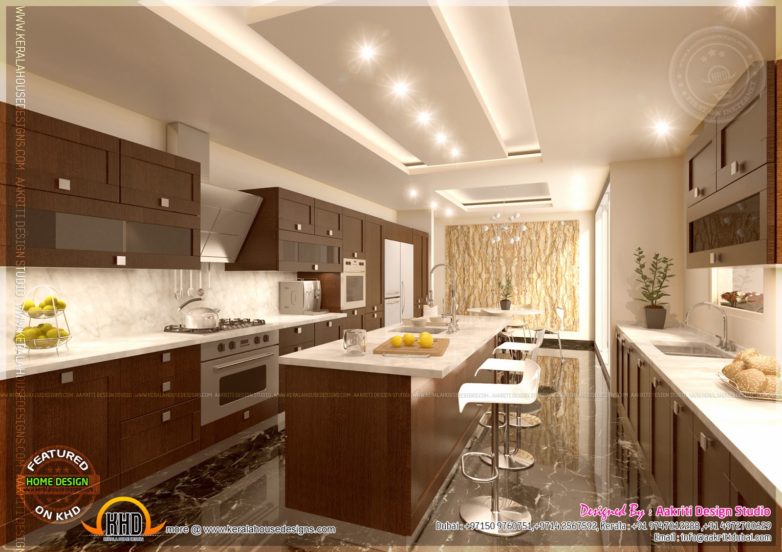  Kitchen designs by Aakriti Design Studio Home Kerala Plans