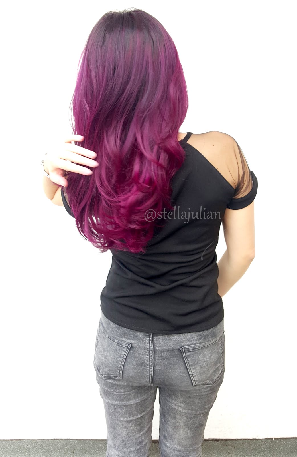 New purple  hair my colorful hair journey stella julian