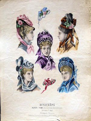 Hungarian bonnets - 1870s