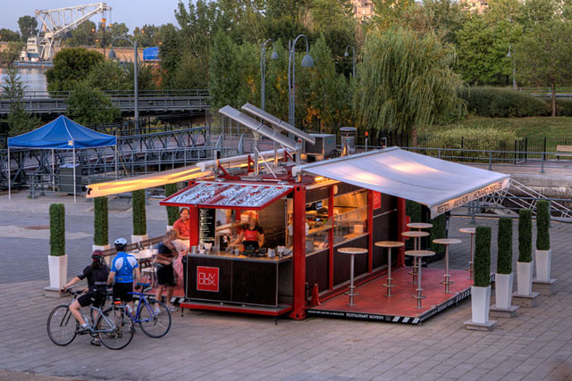 Muvbox: cafeteria em contêiner reciclado