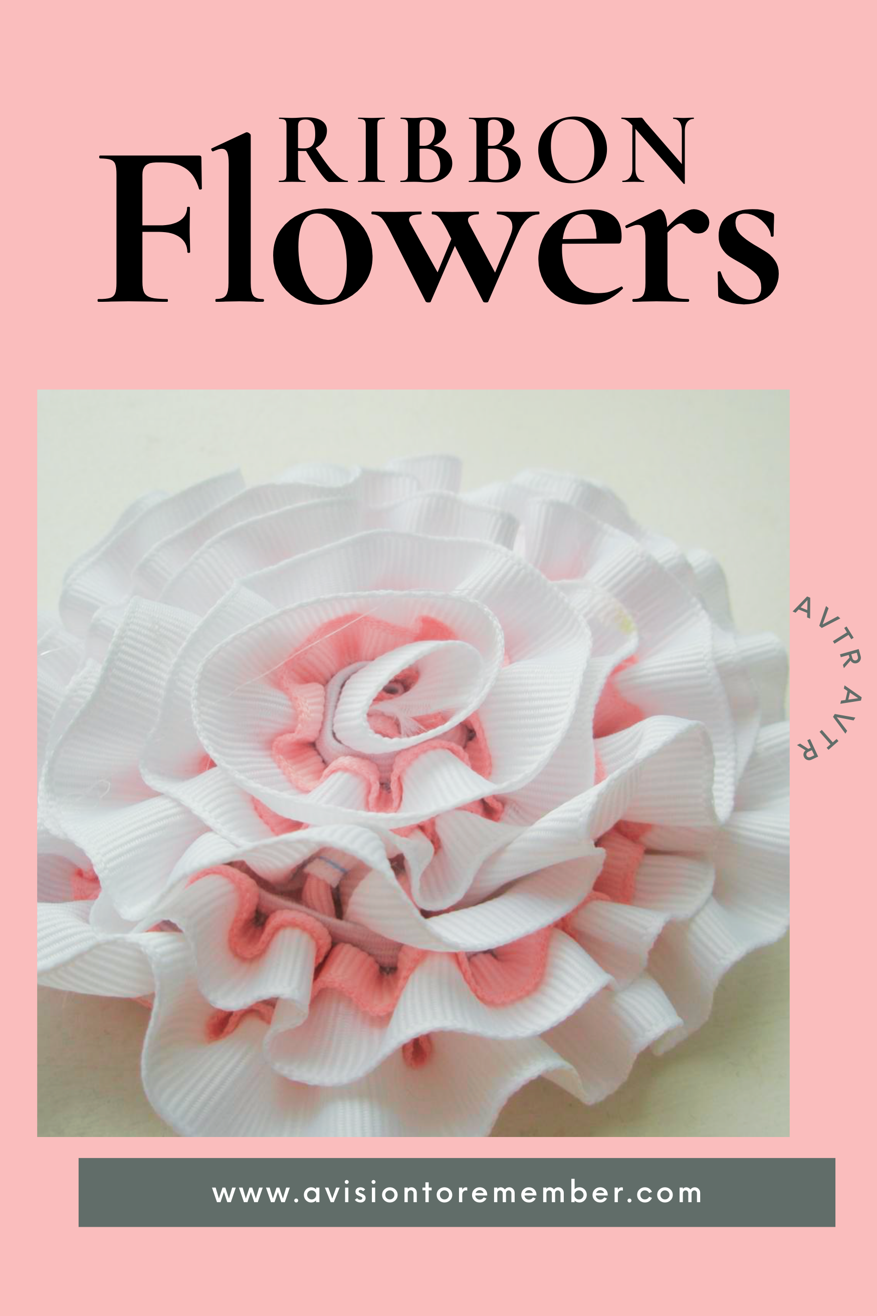 Easy Ribbon Flower DIY