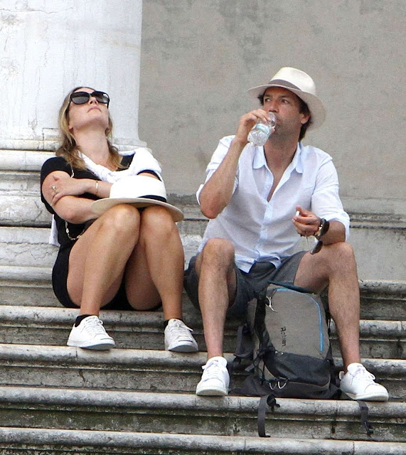 Kate Winslet and her husband Ned Rocknroll out in Venice