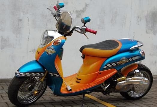 Modifikasi Yamaha Mio Sport 2008 Retro Super Star 