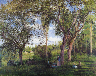Landscape with Strollers Relaxing under the Trees, 1872
