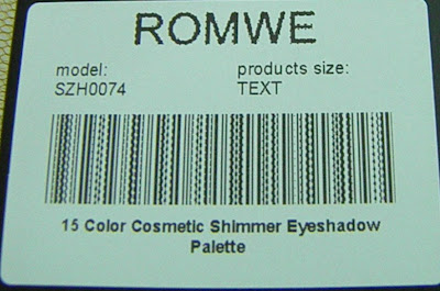 15 Color Cosmetic Shimmer eyeshadow palette by Romwe