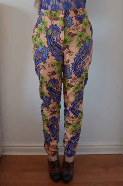 Burda 6898 sewing pattern print trousers pants