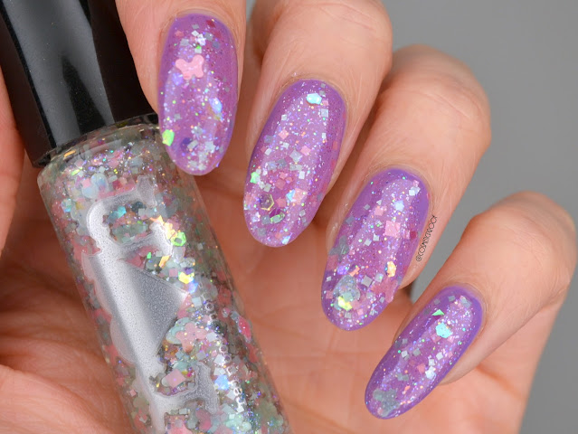 Rainbow Honey I Miss You with Viola Swatch