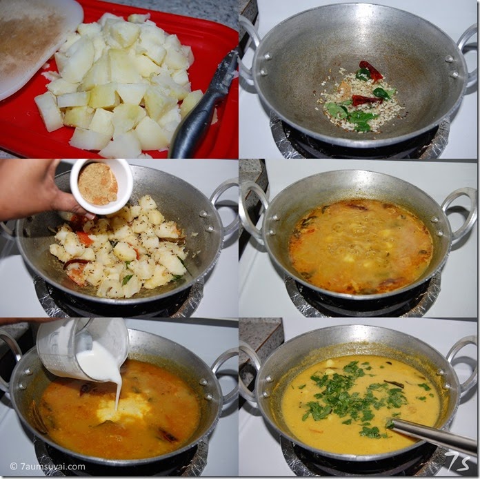 Dahi wale aloo process