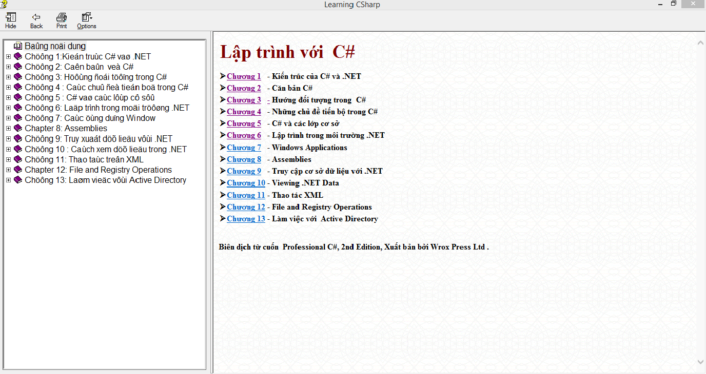 Ebook Kỹ thuật lập trình CSharp 2.0 Basic dành cho các lập trình mới