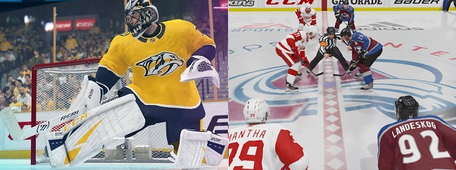 Comparison and differences in NHL 21 vs NHL 20