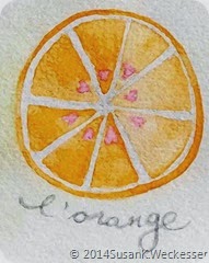 Watercolour Orange