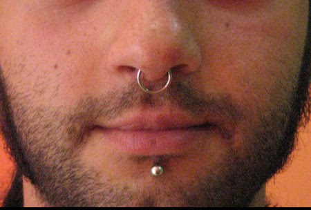 Septum Piercing: This is another great choice for guys, who are looking for 