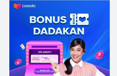 Cara Menggunakan Bonus Dadakan Lazada