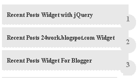 Recent Posts Widget