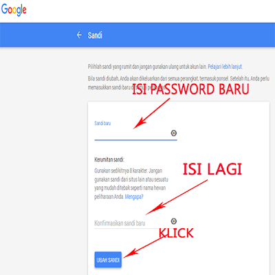 Ganti Password Gmail Simple