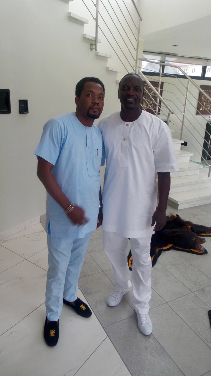 FullSizeRender Akon And His Manager Stun In Nigerian Native Outfit (Photo