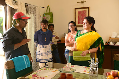 sammohanam movie working stills