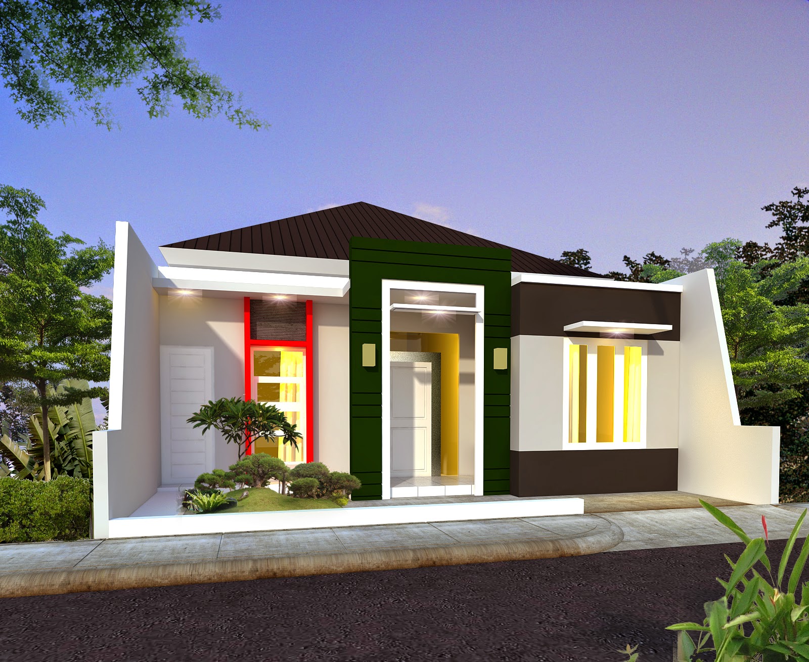 Exterior Rumah Tropis  Dekorhom