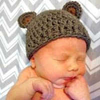 Topi bayi rajut untuk bayi baru lahir