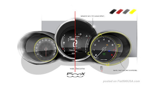 Comparison of 500X instrument clusters