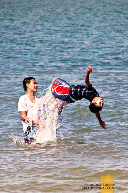 Kids Playing at Roxas City's Baybay Beach