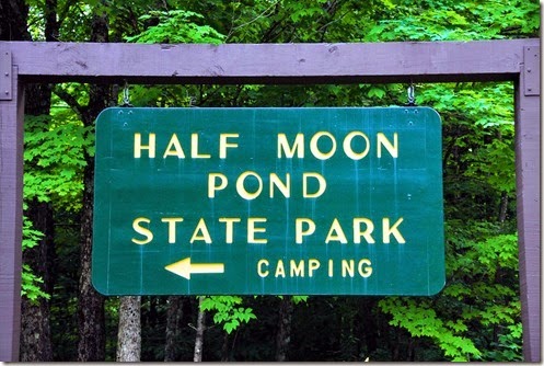 Half Moon Pond Sign