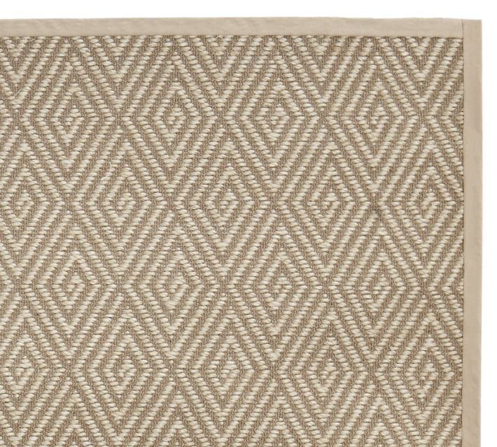 Stark diamond sisal rug