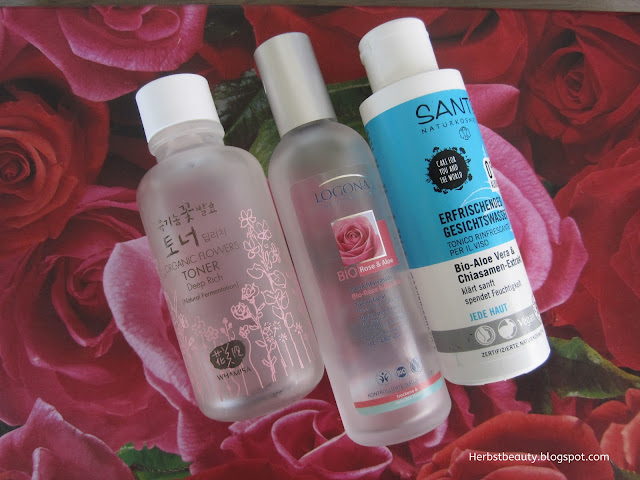 Whamisa Deep Toner, Logona Bio-Rose&Bio Aloe, Sante Erfrischendes Gesichtswasser