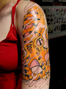 Funny octopus half sleeve tattoos for women. half sleeve tattoos for women