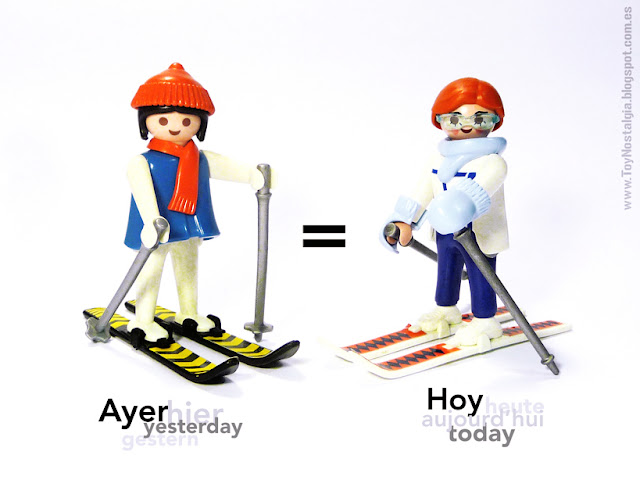 Playmobil "Then and Now" - Esquiadoras Skiers (City Life)