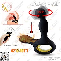 Wireless Remote Heating Vibrator And Rotating Anal Prostate Massager (Code : F-337)