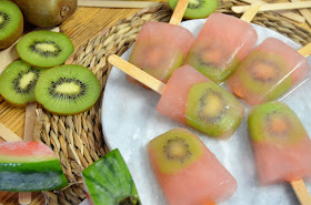 helados, helados caseros, helados de sandia y kiwi, paletas, paletas caseros, paletas de helados, paletas de sandia y kiwi, postres caseros, recetas de helados, recetas de paletas, las delicias de mayte,