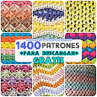 1400 patrones de puntos crochet