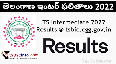 Telangana Intermediate Results 2022 Date and Time