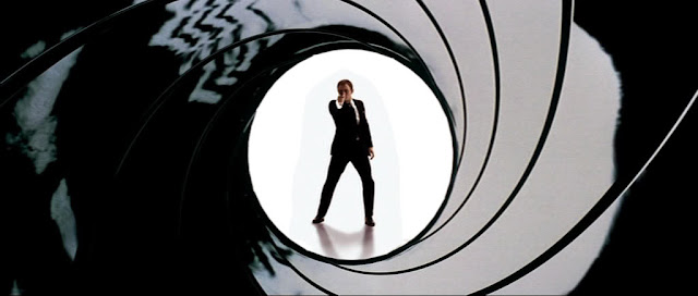 Daniel Craig finally does an official gunbarrel sequence in the Quantum of Solace end credits. Uh, I thought those things were supposed to be at the beginning of the movie.