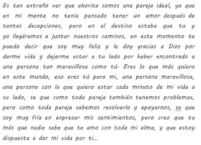 Cartas de amor para mi Novia (Enamorada)