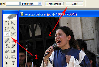 crop in Photoshop