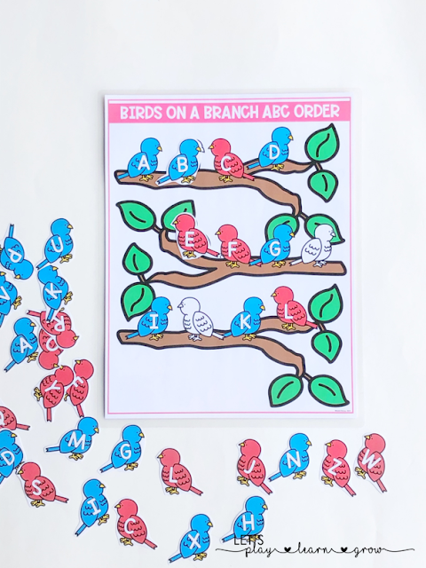 ABC Order: Spring Themed Activity Binder