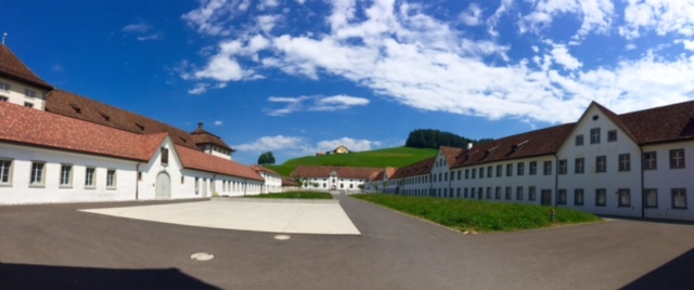 Benedictine Monastery horse shed Einsiedeln switzerland 