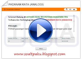 Simulasi Ujian Soal TPA Padanan Kata (Analogi)