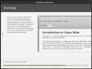 Linux Mint 19 Tara installation slide show find help