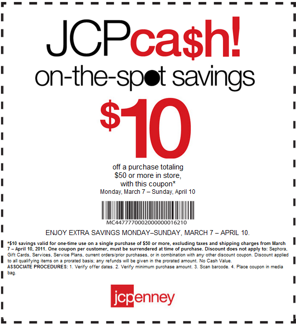 ... 20% Off With JCP Card this is a New Expiration is on March 07, 2015