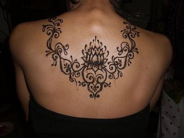 Back mehndi Tattoos