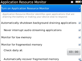 BlackBerry Application Resource Monitor v2.0.0.45