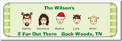 Address Label - Christmas Characters