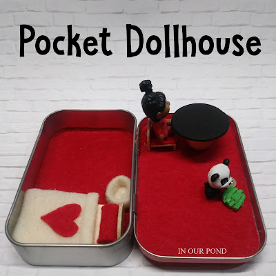 How to Make a Dollhouse in an Altoid Tin from In Our Pond  #miniatures #diy  #crafts  #dollhouse  #cabbagepatchdoll  #roadtrip  #travel  #busybags  #altoidtin  #airplane